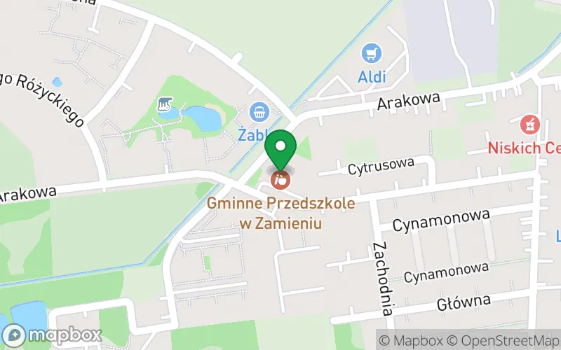 Lokalizacja: Gminne Przedszkole w Zamieniu