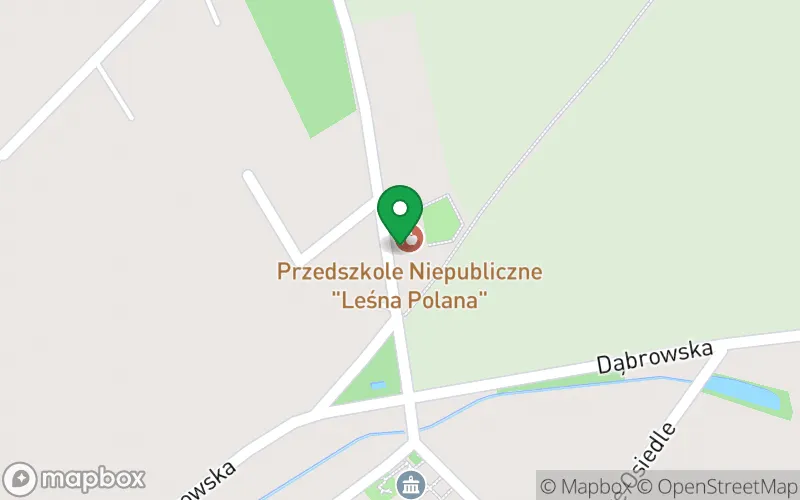 Lokalizacja: Niepubliczne Przedszkole "Leśna Polanka" w Mechlinie