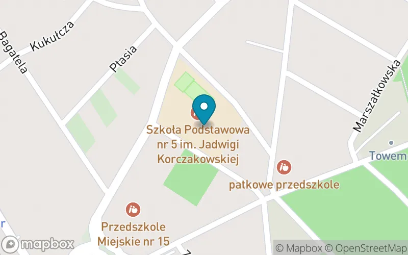 Lokalizacja: Szkoła Podstawowa nr 5 z Oddziałami Integracyjnymi im. Jadwigi Korczakowskiej