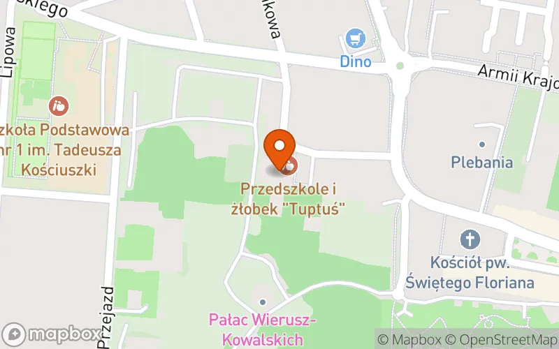 Lokalizacja: Żłobek Niepubliczny "Tuptuś"