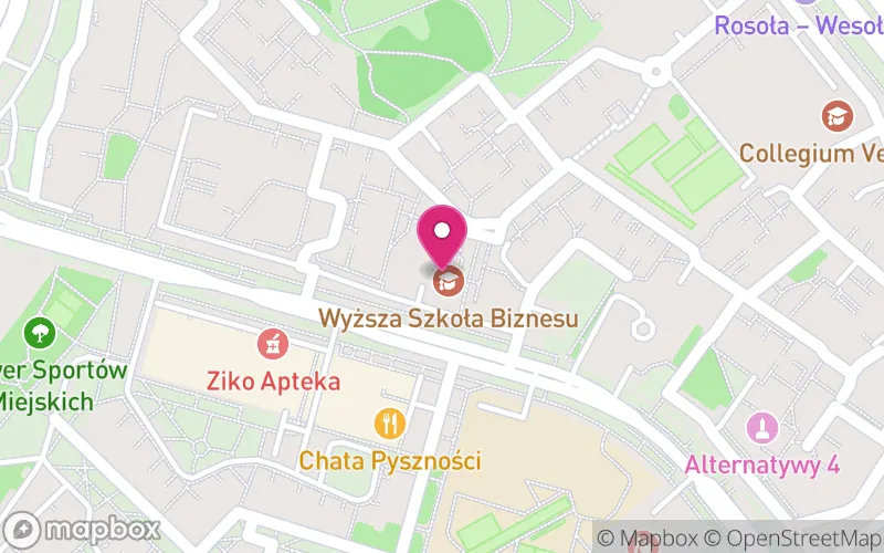 Lokalizacja: Wyższa Szkoła Biznesu, Mediów i Reklamy