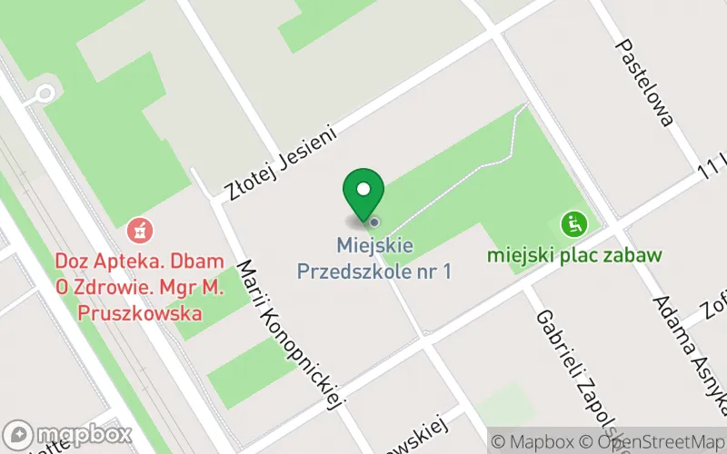 Lokalizacja: Miejskie Przedszkole nr 1