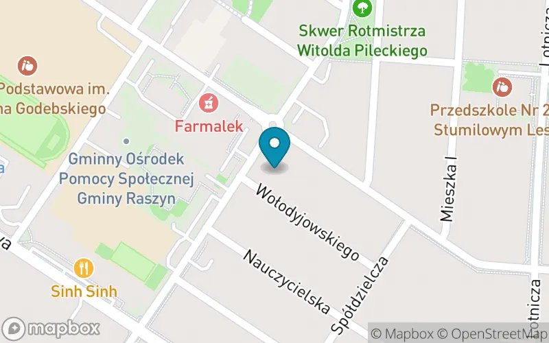 Lokalizacja: Szkoła Podstawowa im. Cypriana Godebskiego w Raszynie