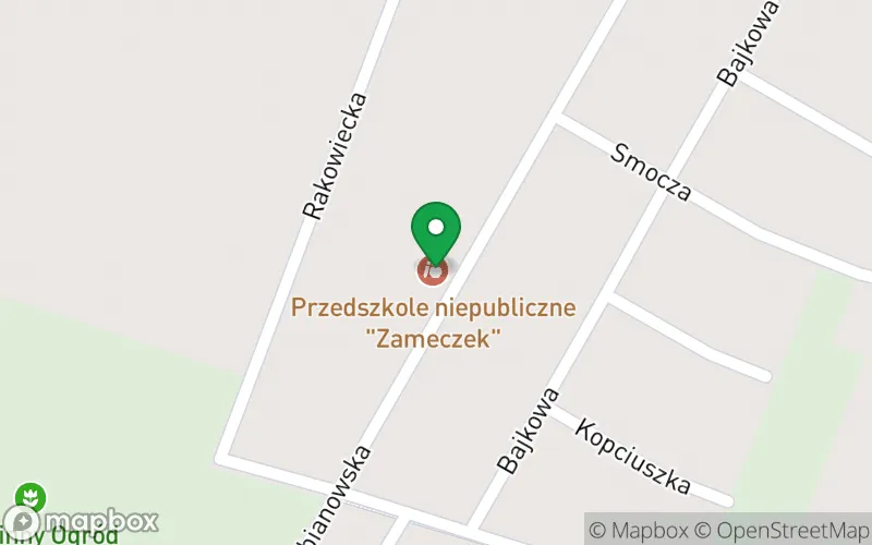 Lokalizacja: "Zameczek" Niepubliczne Przedszkole Aktywności Twórczej Montessori w Siedlcach