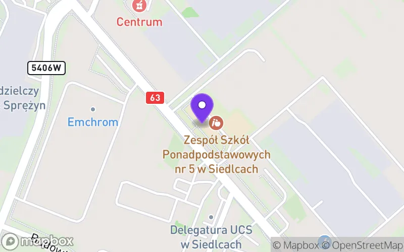 Lokalizacja: Branżowa Szkoła I Stopnia nr 5 w Zespole Szkół Ponadpodstawowych nr 5 im. Gen. Władysława Sikorskiego w Siedlcach