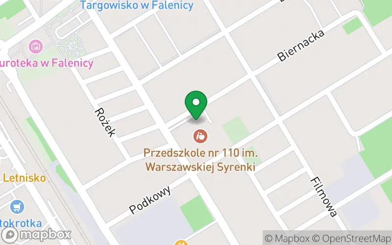 Lokalizacja: Przedszkole nr 110 im. Warszawskiej Syrenki