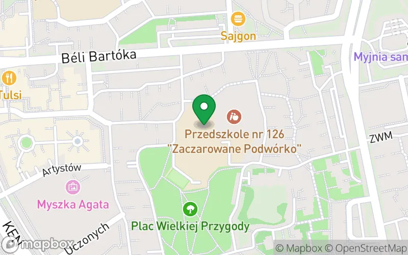 Lokalizacja: Przedszkole nr 126 "Zaczarowane Podwórko"