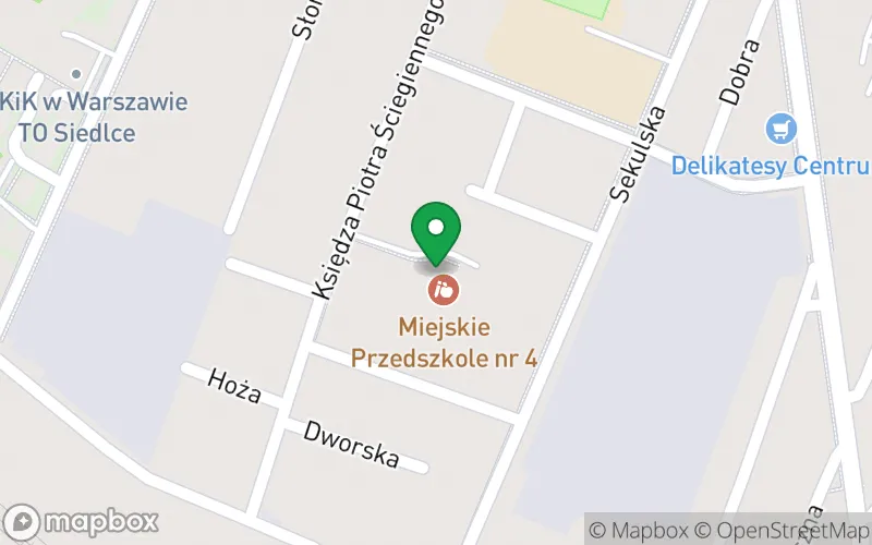 Lokalizacja: Miejskie Przedszkole nr 4 w Siedlcach