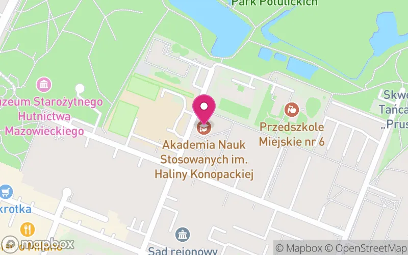 Lokalizacja: Akademia Nauk Stosowanych im. Haliny Konopackiej