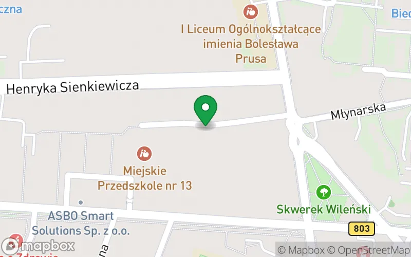 Lokalizacja: Przedszkole Niepubliczne "Pinokio" w Siedlcach