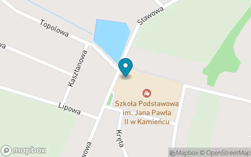 Lokalizacja: Szkoła Podstawowa im. Jana Pawła II w Kamieńcu