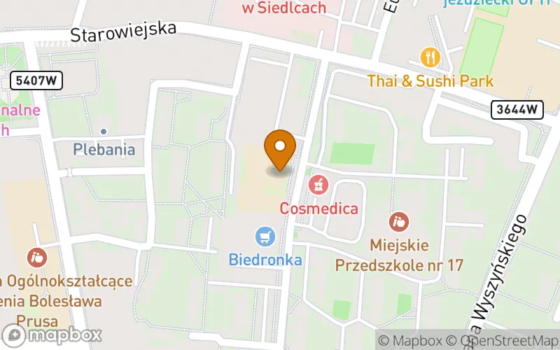 Lokalizacja: Medyczna Szkoła Policealna im. Prof Zbigniewa Religi w Siedlcach
