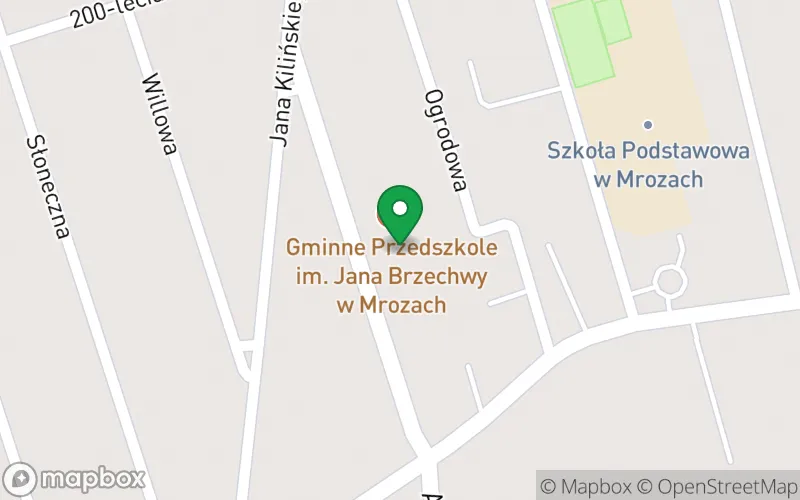 Lokalizacja: Gminne Przedszkole w Mrozach