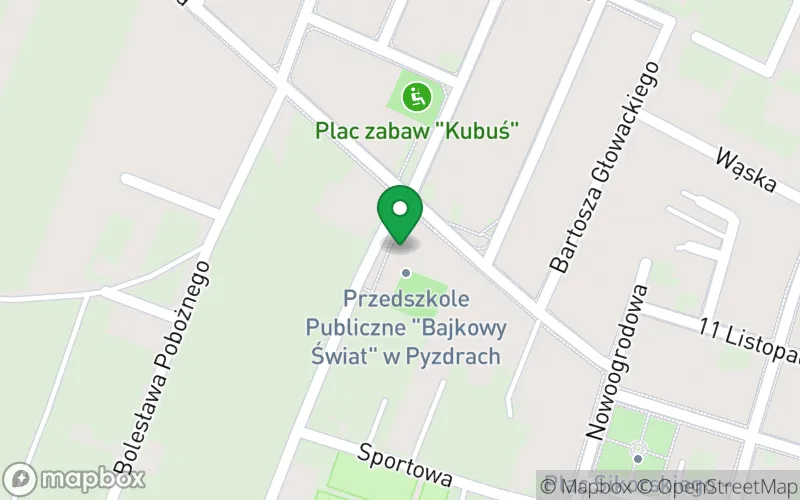 Lokalizacja: Przedszkole Publiczne "Bajkowy Świat" w Pyzdrach