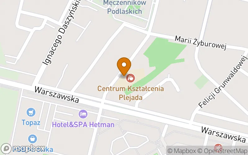 Lokalizacja: Centrum Kształcenia Plejada Szkoła Policealna Novum w Siedlcach
