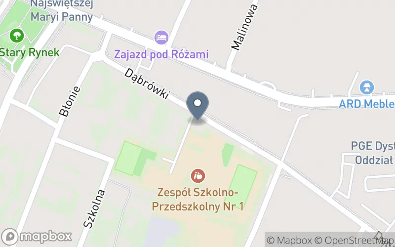 Lokalizacja: Yamaha Szkoła Muzyczna w Mińsku Mazowieckim