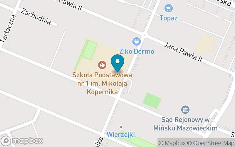 Lokalizacja: Szkoła Podstawowa nr 1 im. Mikołaja Kopernika