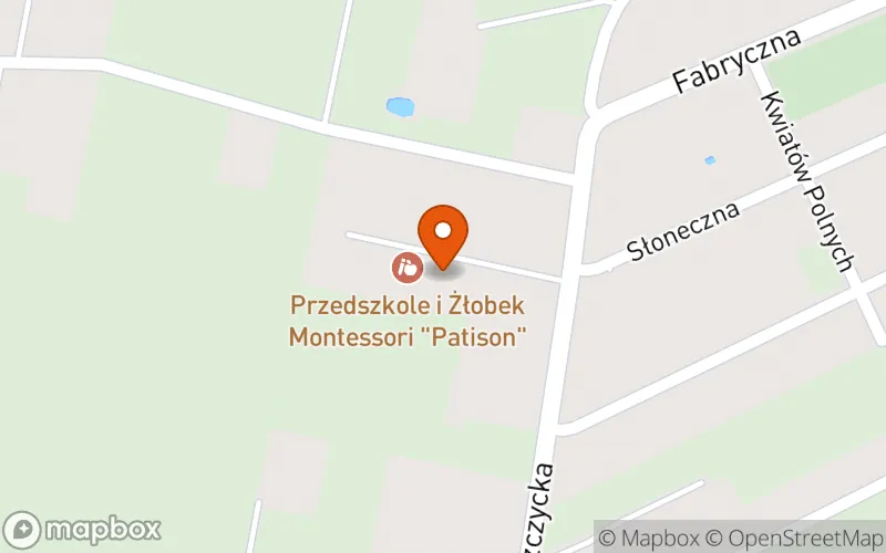 Lokalizacja: Niepubliczny Żłobek Montessori "Patison"
