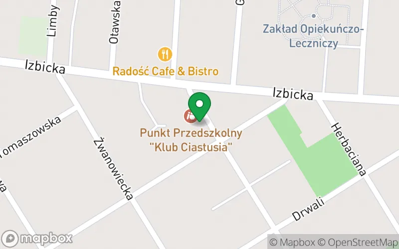 Lokalizacja: Punkt Przedszkolny "Klub Ciastusia"