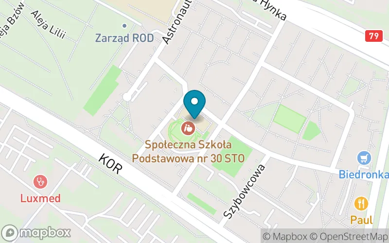 Lokalizacja: Społeczna Szkoła Podstawowa nr 30 Społecznego Towarzystwa Oświatowego