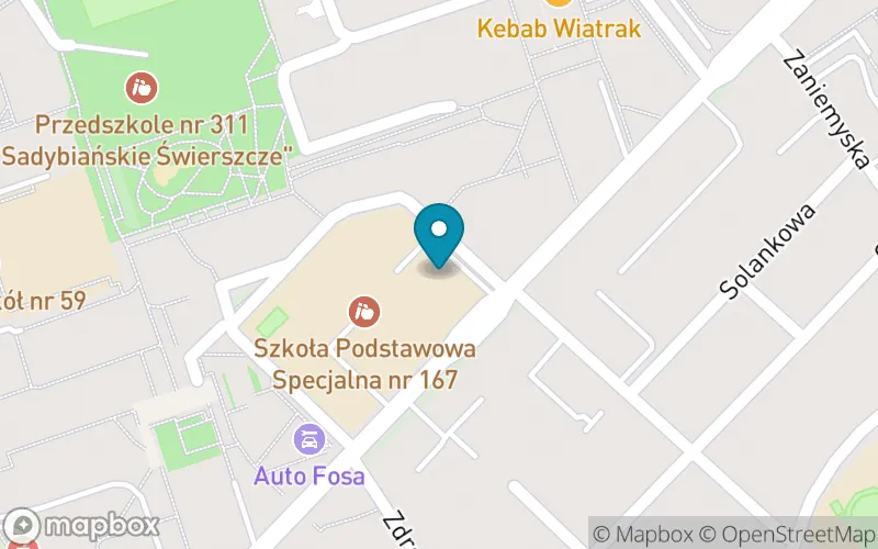 Lokalizacja: Szkoła Podstawowa Specjalna nr 167
