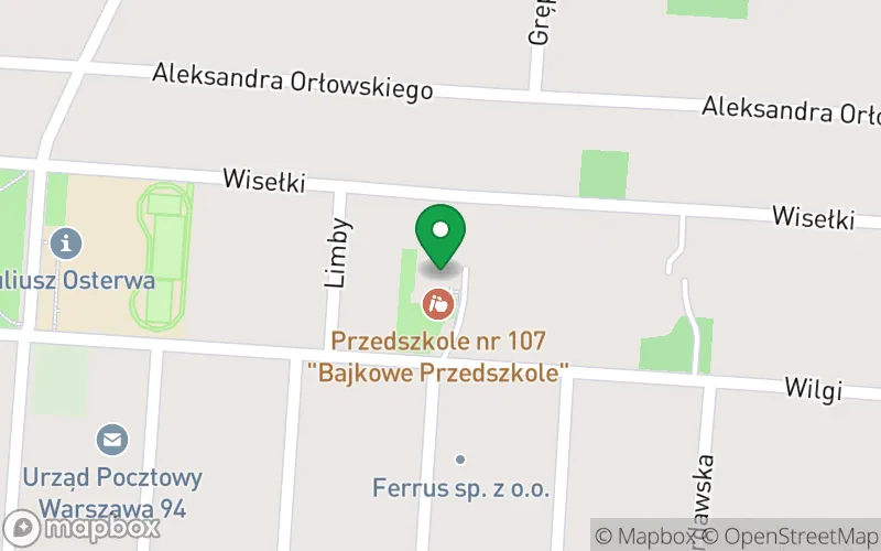 Lokalizacja: Przedszkole nr 107 "Bajkowe Przedszkole"
