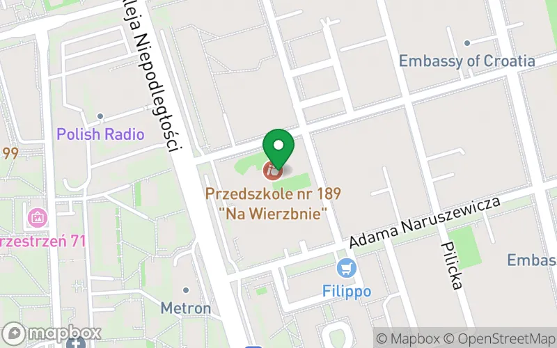 Lokalizacja: Przedszkole nr 189 "Na Wierzbnie"