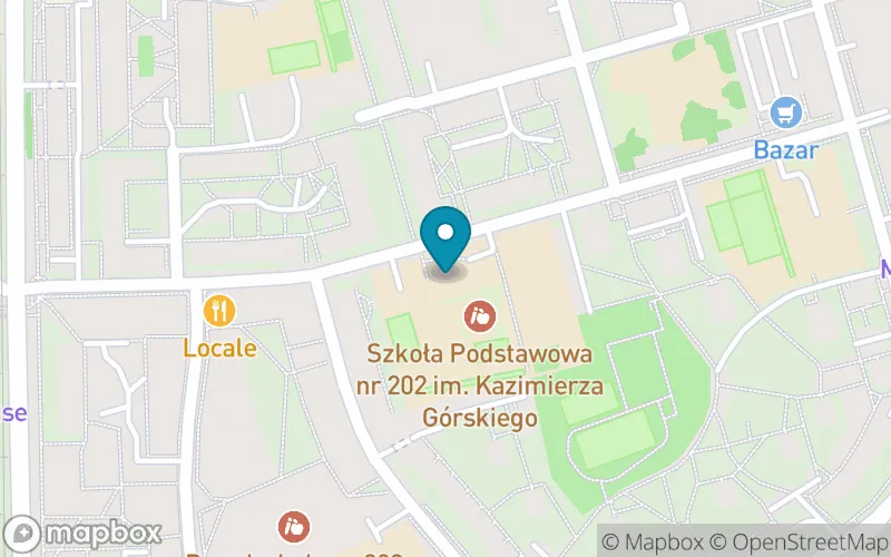 Lokalizacja: Szkoła Podstawowa nr 202 im. Kazimierza Górskiego