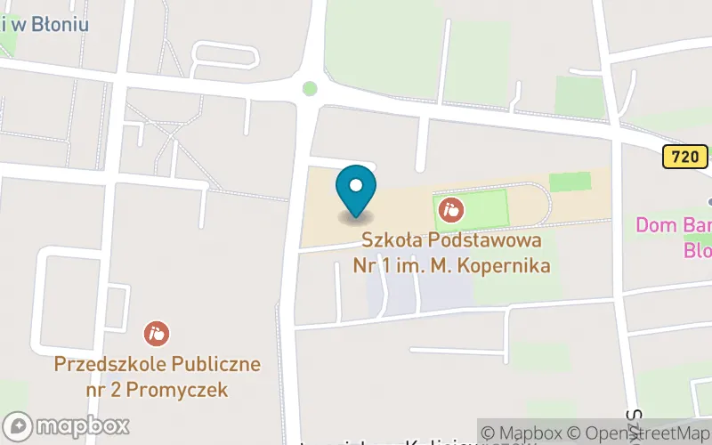 Lokalizacja: Szkoła Podstawowa nr 1 im. Mikołaja Kopernika w Błoniu