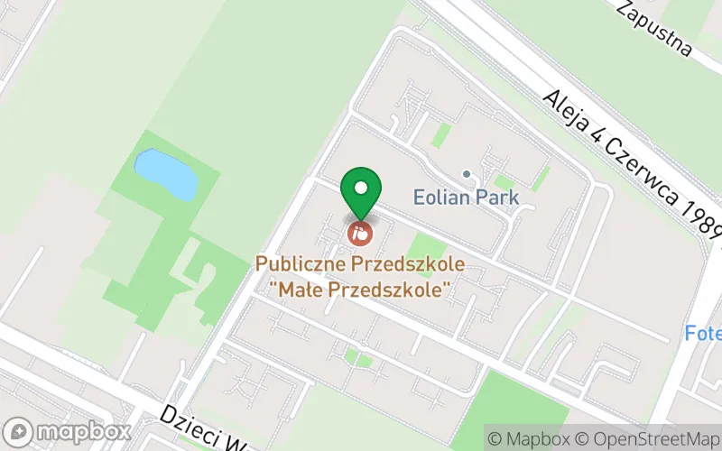 Lokalizacja: Publiczne Przedszkole "Małe Przedszkole"
