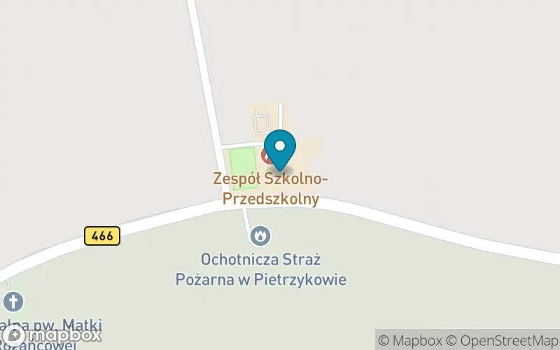 Lokalizacja: Niepubliczna Szkoła Podstawowa w Pietrzykowie