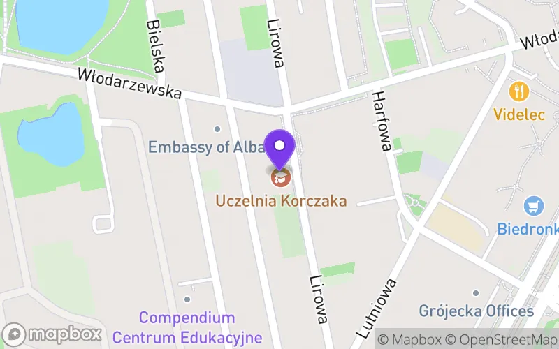 Lokalizacja: Korczakowskie Liceum Ogólnokształcące w Warszawie