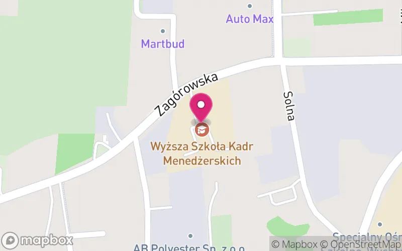 Lokalizacja: Wyższa Szkoła Kadr Menedżerskich