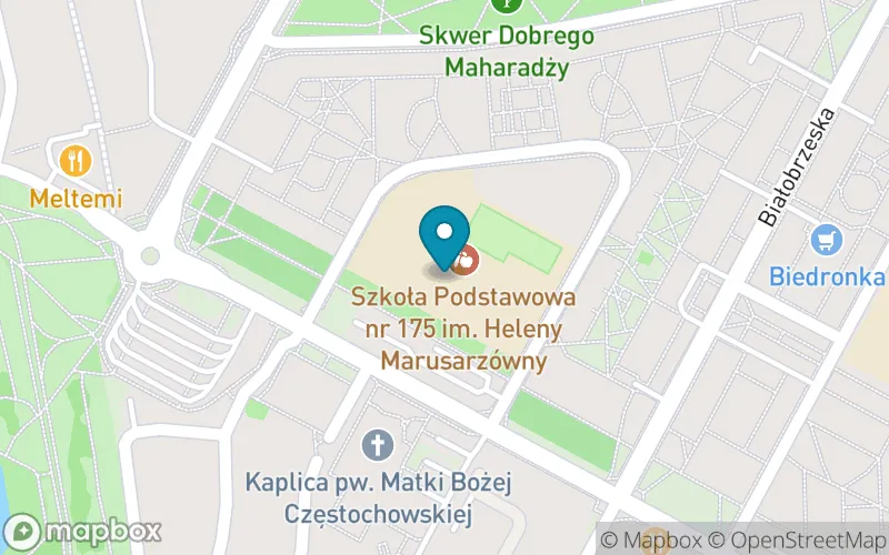 Lokalizacja: Szkoła Podstawowa nr 175 im. Heleny Marusarzówny w Warszawie