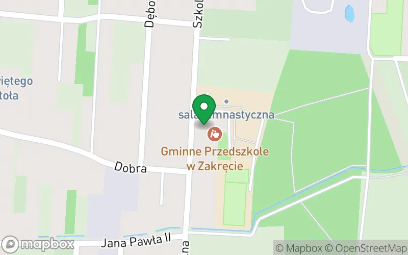 Lokalizacja: Przedszkole "Leśna Kraina" w Zakręcie