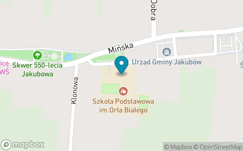 Lokalizacja: Szkoła Podstawowa im. Orła Białego w Jakubowie