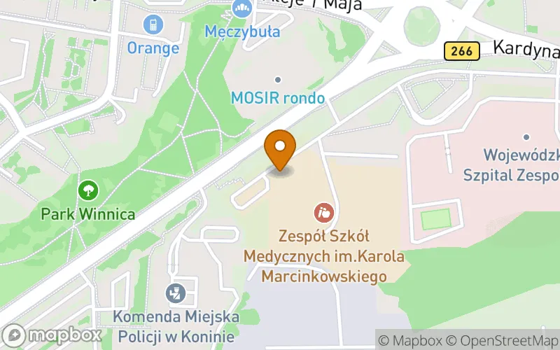 Lokalizacja: Medyczna Szkoła Policealna im. Karola Marcinkowskiego w Koninie