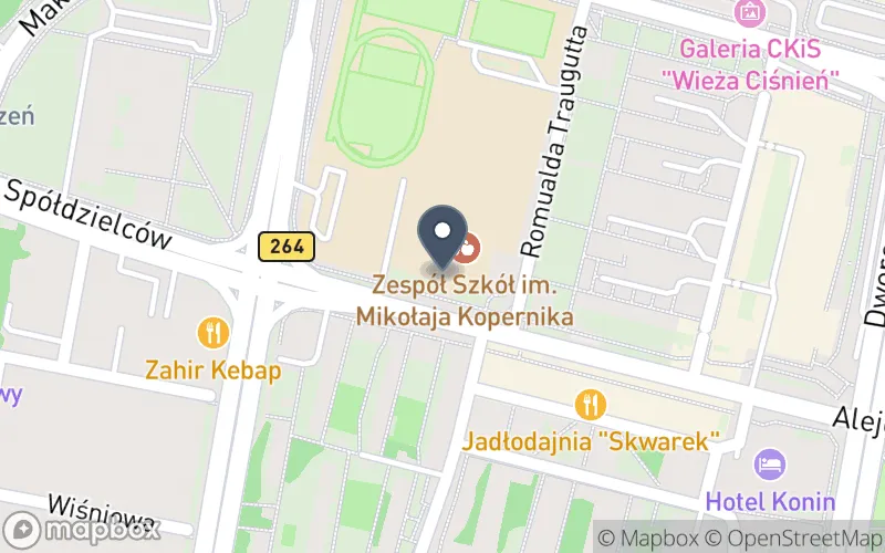Lokalizacja: Zespół Szkół im. Mikołaja Kopernika w Koninie