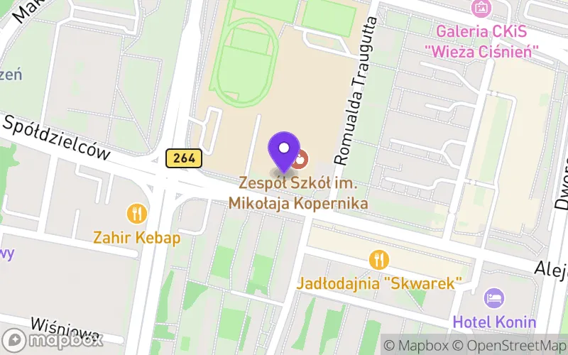 Lokalizacja: Technikum nr 4 w Zespole Szkół im. Mikołaja Kopernika w Koninie