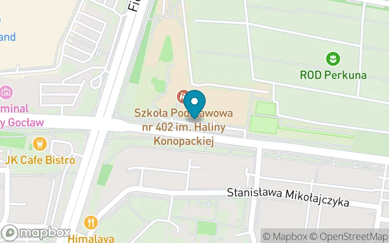 Lokalizacja: Szkoła Podstawowa nr 402 im. Haliny Konopackiej