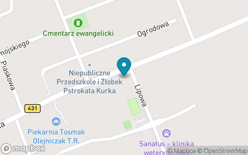 Lokalizacja: Szkoła Podstawowa "Pod Lipami" w Krosinku