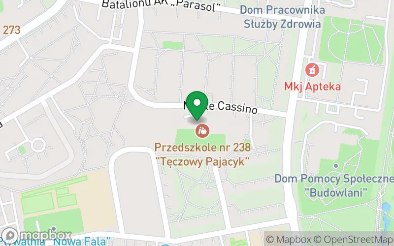 Lokalizacja: Przedszkole nr 238 "Tęczowy Pajacyk"