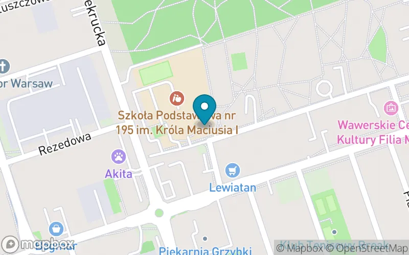 Lokalizacja: Szkoła Podstawowa nr 195 im. Króla Maciusia I