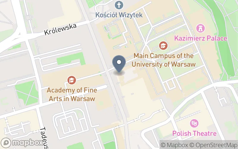 Lokalizacja: Placówka Kształcenia Ustawicznego przy Fundacji Universitatis Varsoviensis
