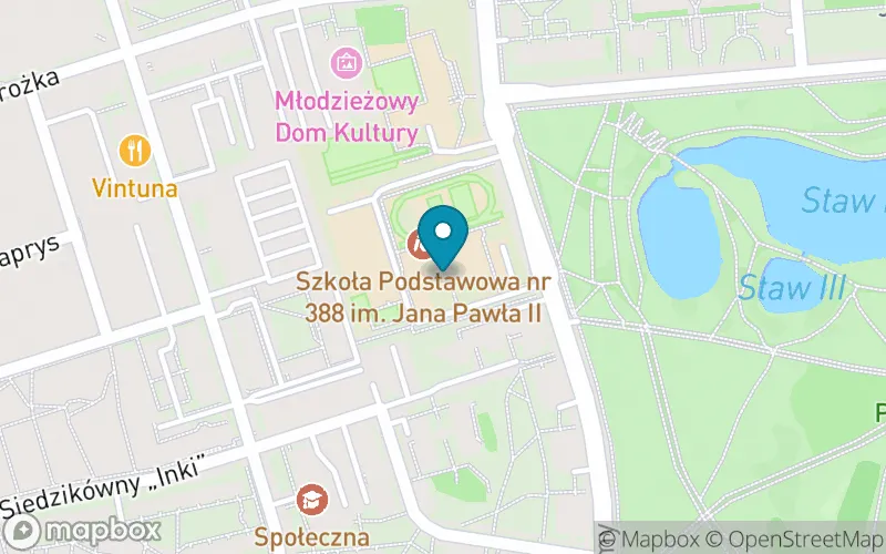 Lokalizacja: Szkoła Podstawowa nr 388 im. Jana Pawła II
