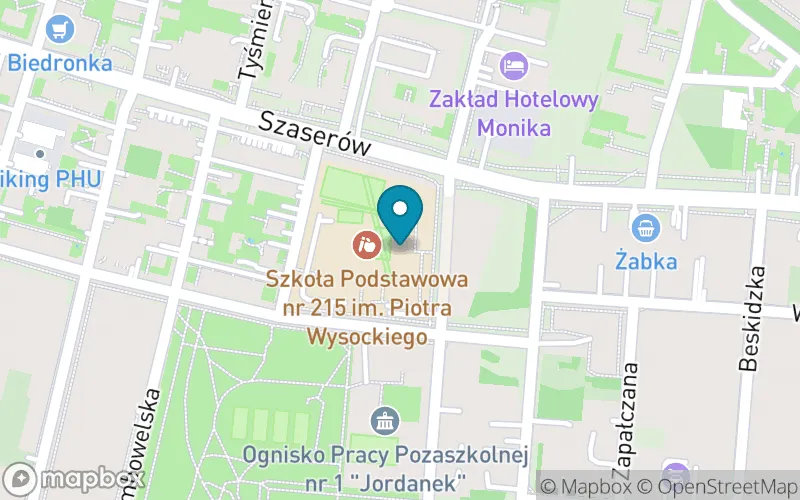 Lokalizacja: Szkoła Podstawowa nr 215 im. Piotra Wysockiego