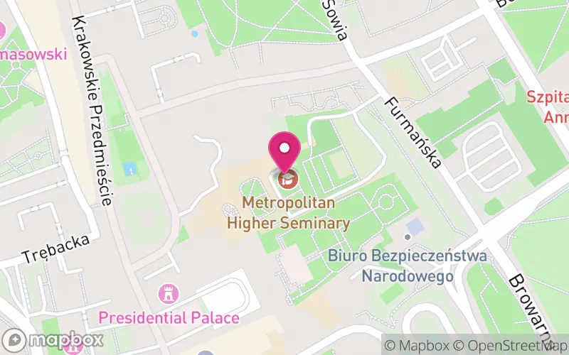 Lokalizacja: Wyższe Metropolitalne Seminarium Duchowne