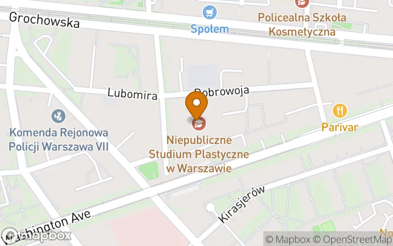Lokalizacja: Niepubliczne Studium Plastyczne w Warszawie