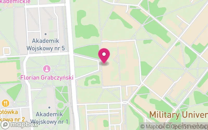 Lokalizacja: Wojskowa Akademia Techniczna im. Jarosława Dąbrowskiego