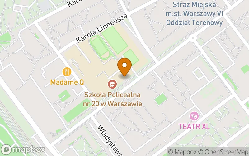 Lokalizacja: Szkoła Policealna nr 20 w Warszawie